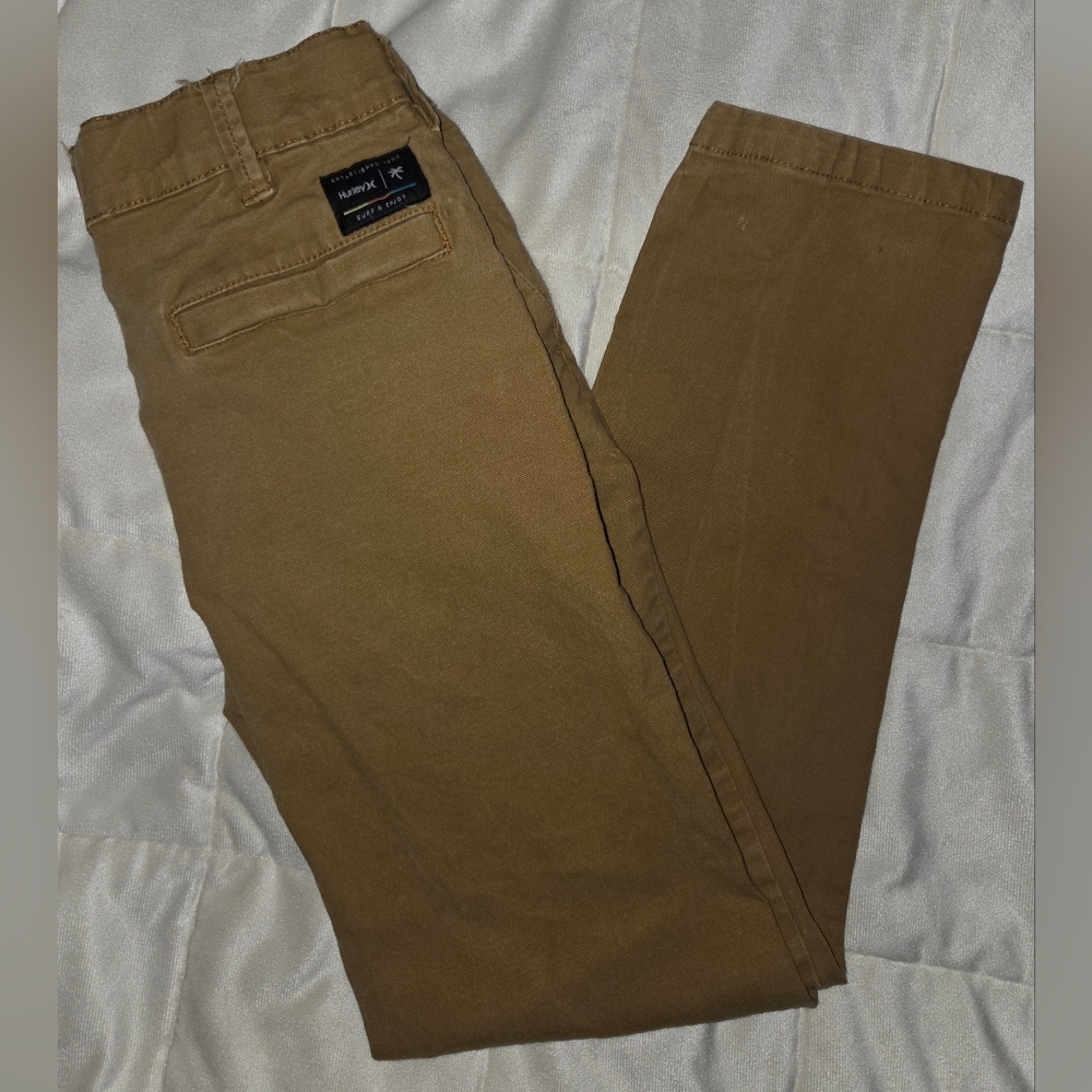 Hurley Boys Chino Pants Youth Size 12 Straight Leg